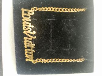 LOUIS VUITTON 18K Gold (750/1000 AUG) over Sterling (S925), Cuban Necklace