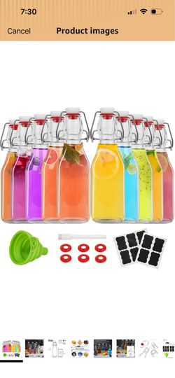 Glass bottles for party favors or samples