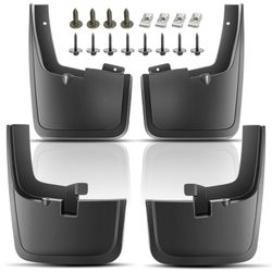 Set of 4 Front and Rear Side Mud Flaps Splash Guard Replacement for 2015-2020 Ford F-150 