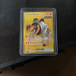 Iron boulder gold hyper rare 