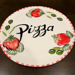 Ceramic Pizza Serving Plate