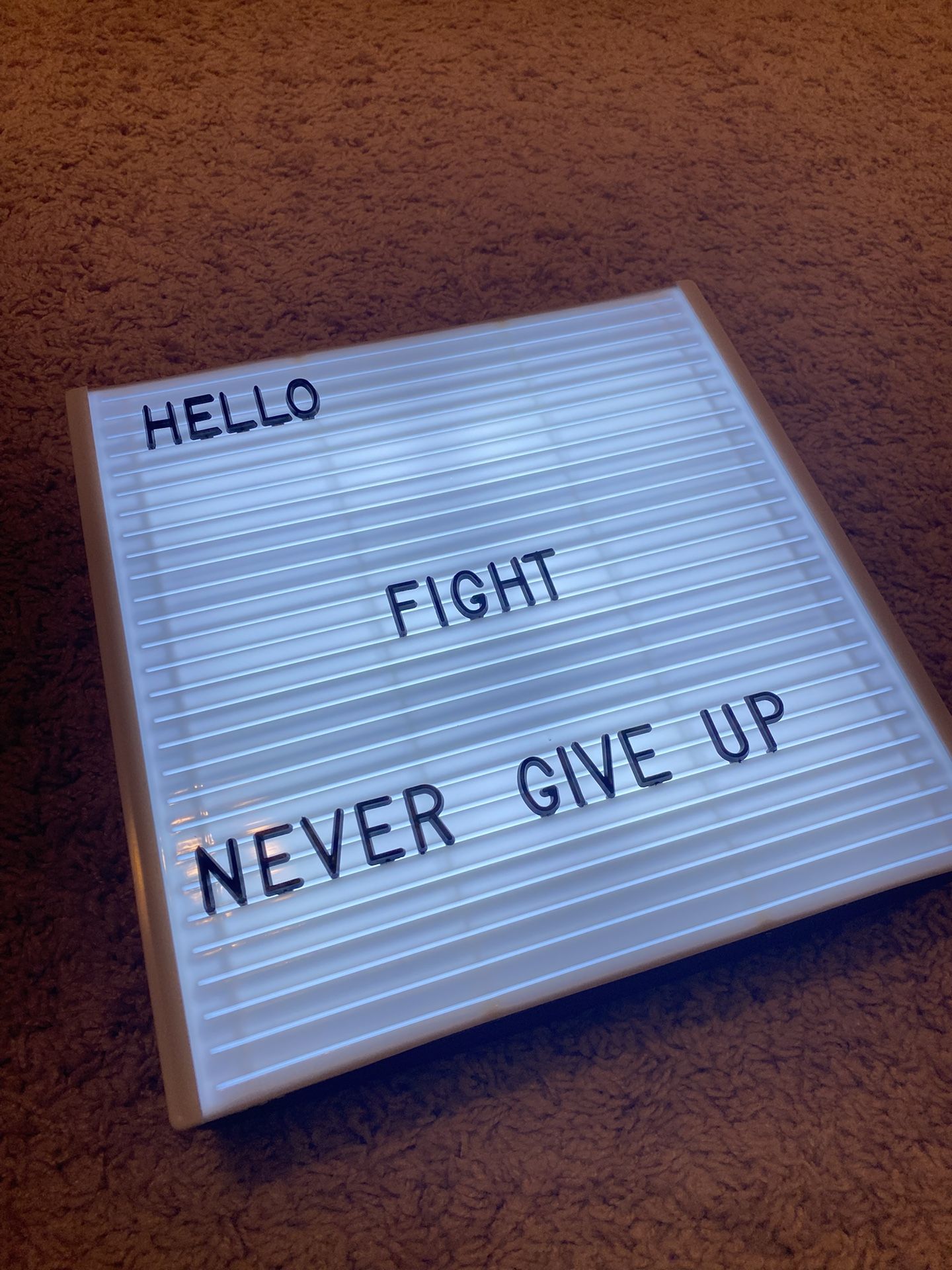 LED Plastic Letter Board with Full Alphabet & Symbols