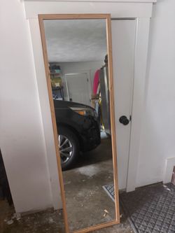 Tall Standing Mirror- Wood Frame