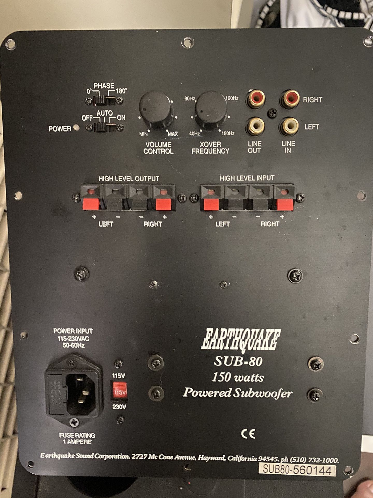 Earthquake Sub80 Amp. Parts for Sale in Torrance, CA OfferUp