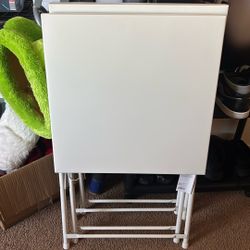 Out Door White Folding Tables 