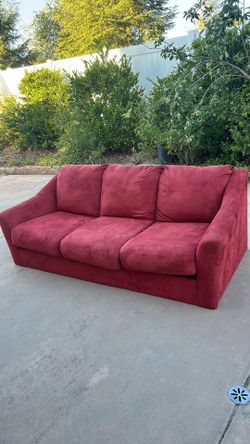 FREE Red Couch - seats up to 3 people