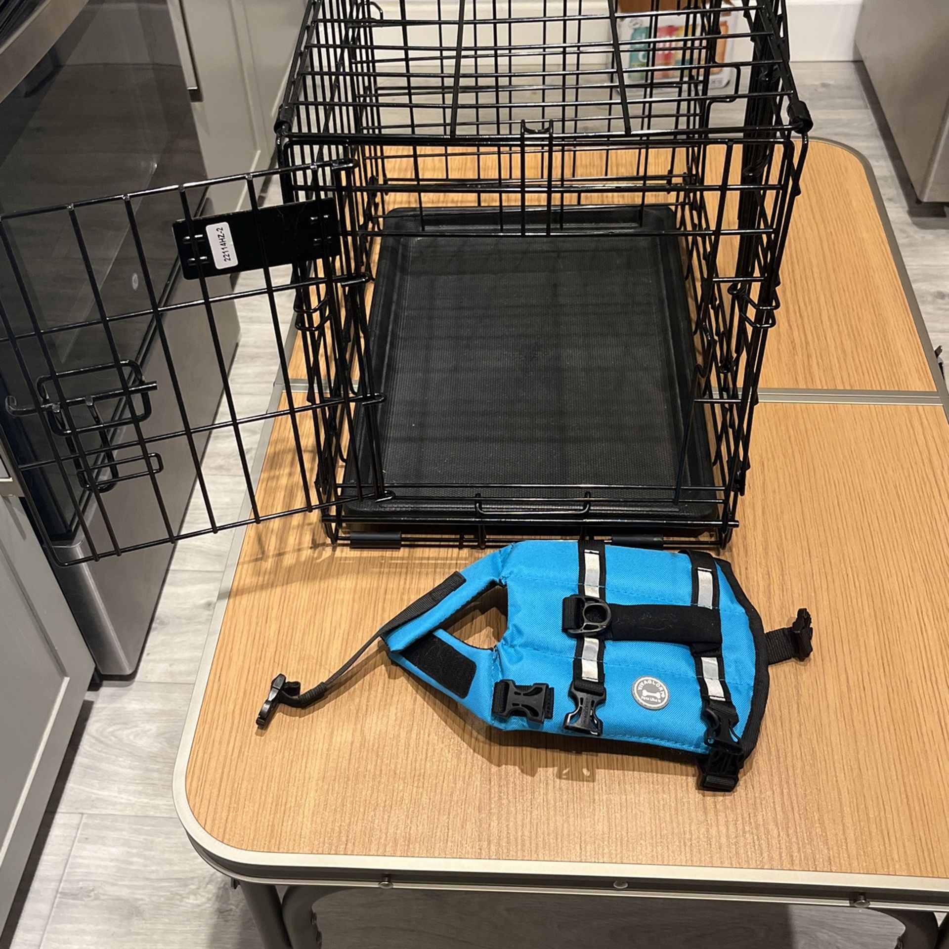 Puppy Crate And Life Jacket