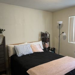 Queen size bed (frame & mattress)