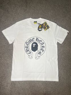 BAPE x Chrome Hearts Inspired Graphic Tee Size Small | White