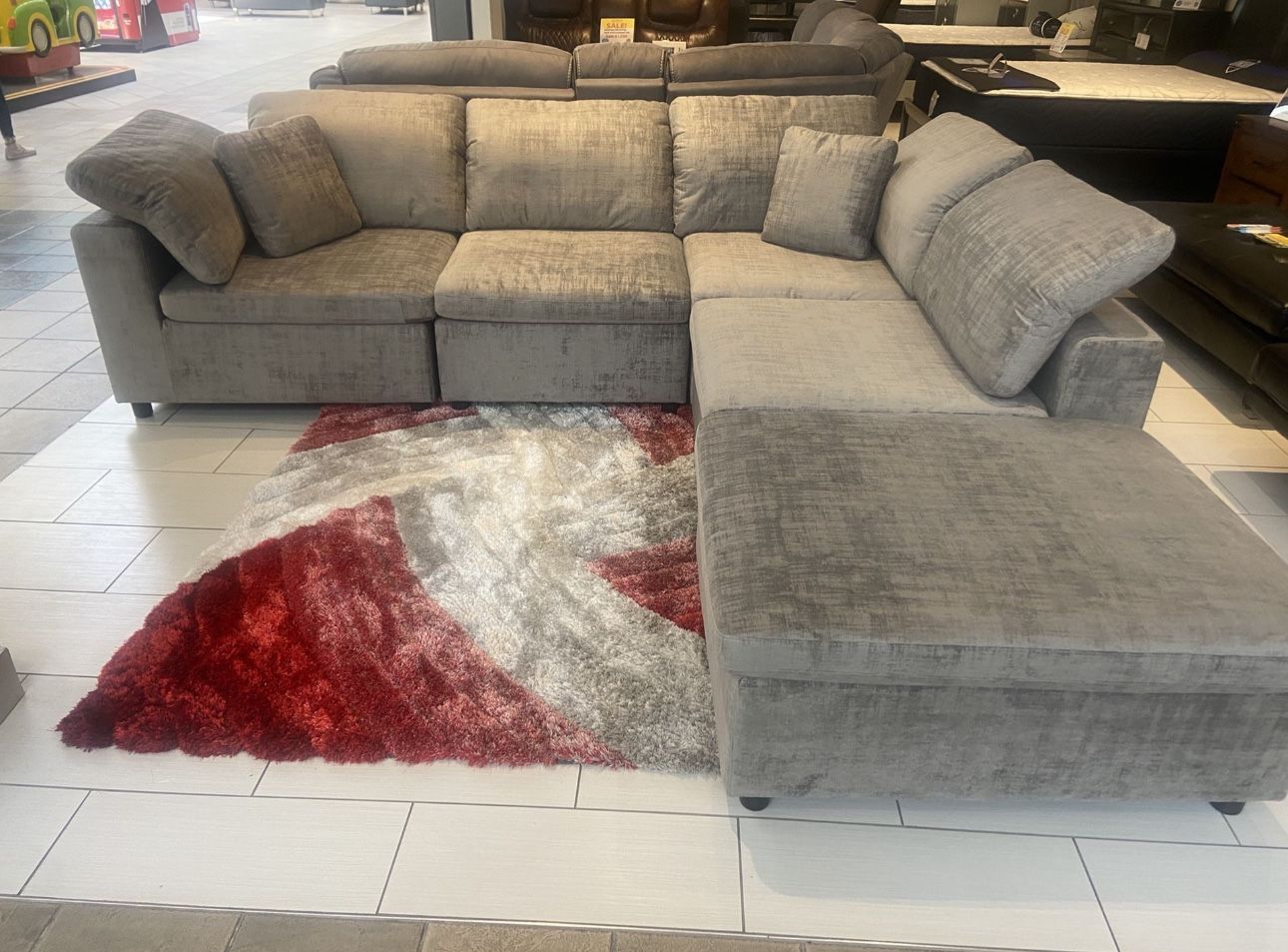 COMFY NEW LIMA SECTIONAL SOFA AND OTTOMAN SET ON SALE ONLY $899. IN STOCK SAME DAY DELIVERY 🚚 EASY FINANCING