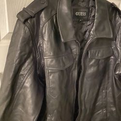 Men’s XxLarge Leather Guess Jacket $50 Location Pharr Texas 78577 