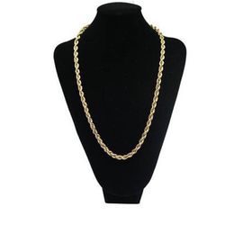 10K Yellow Gold Rope Chain (25 Inches) 
