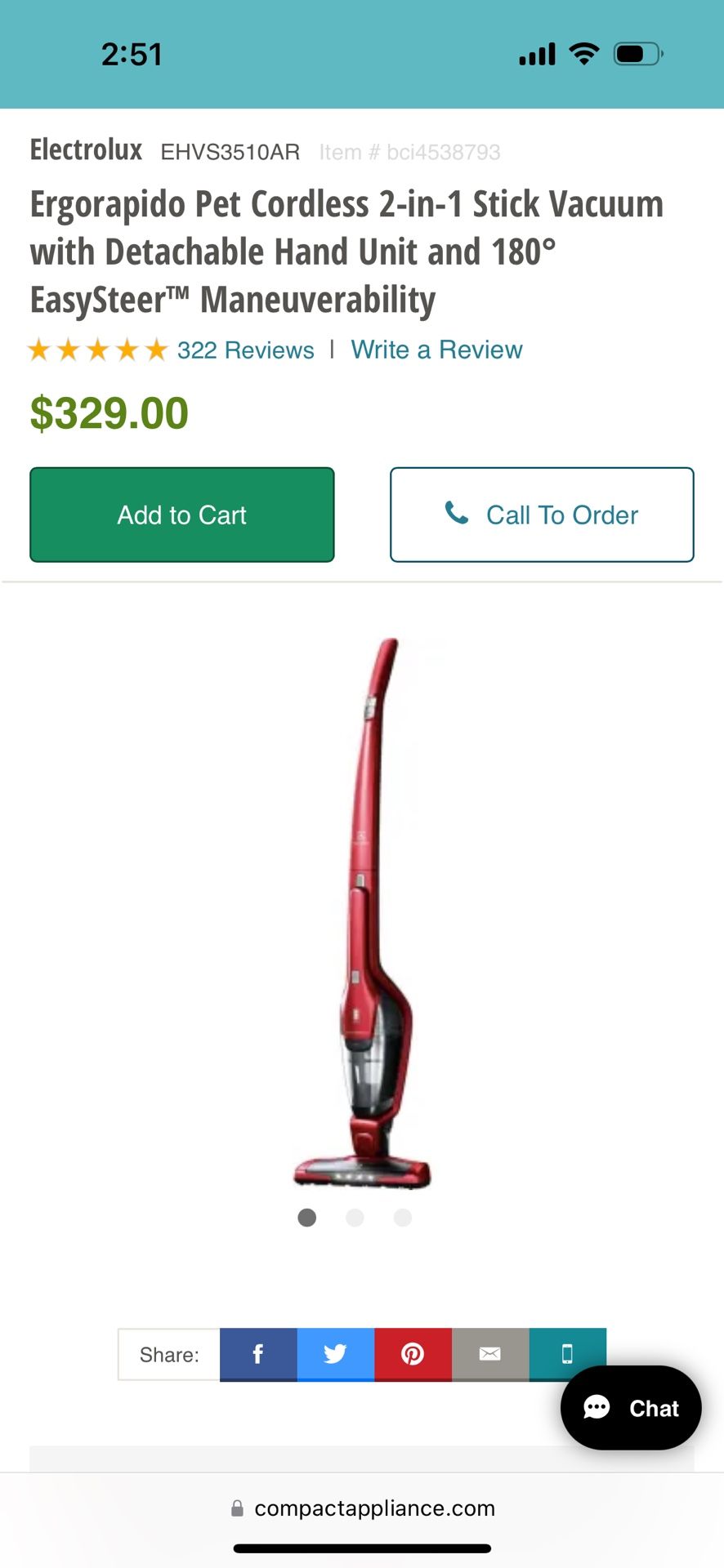 Electrolux Cordobesa Animal Puré F9