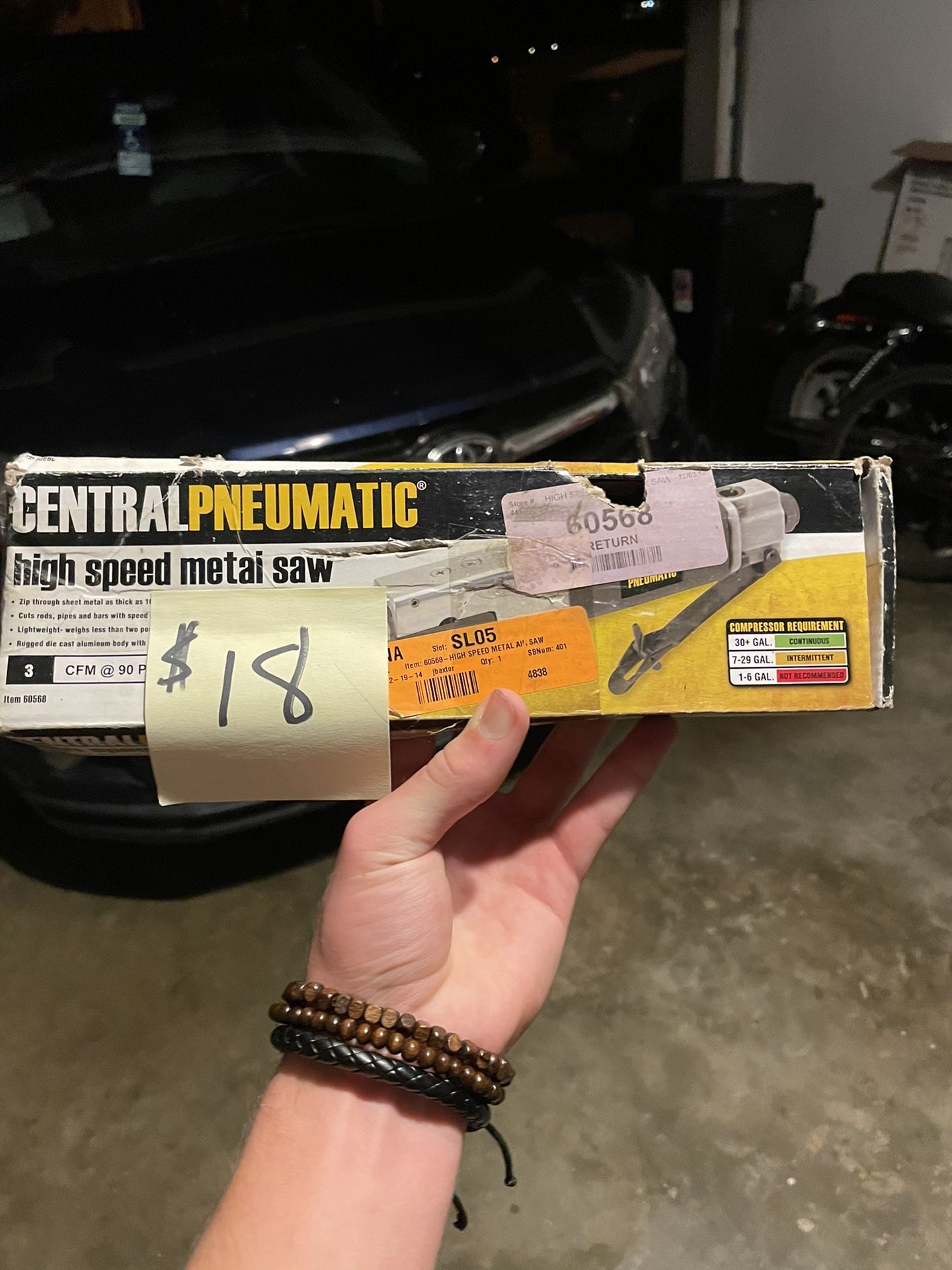 Central Pneumatic High Speed Metal Saw