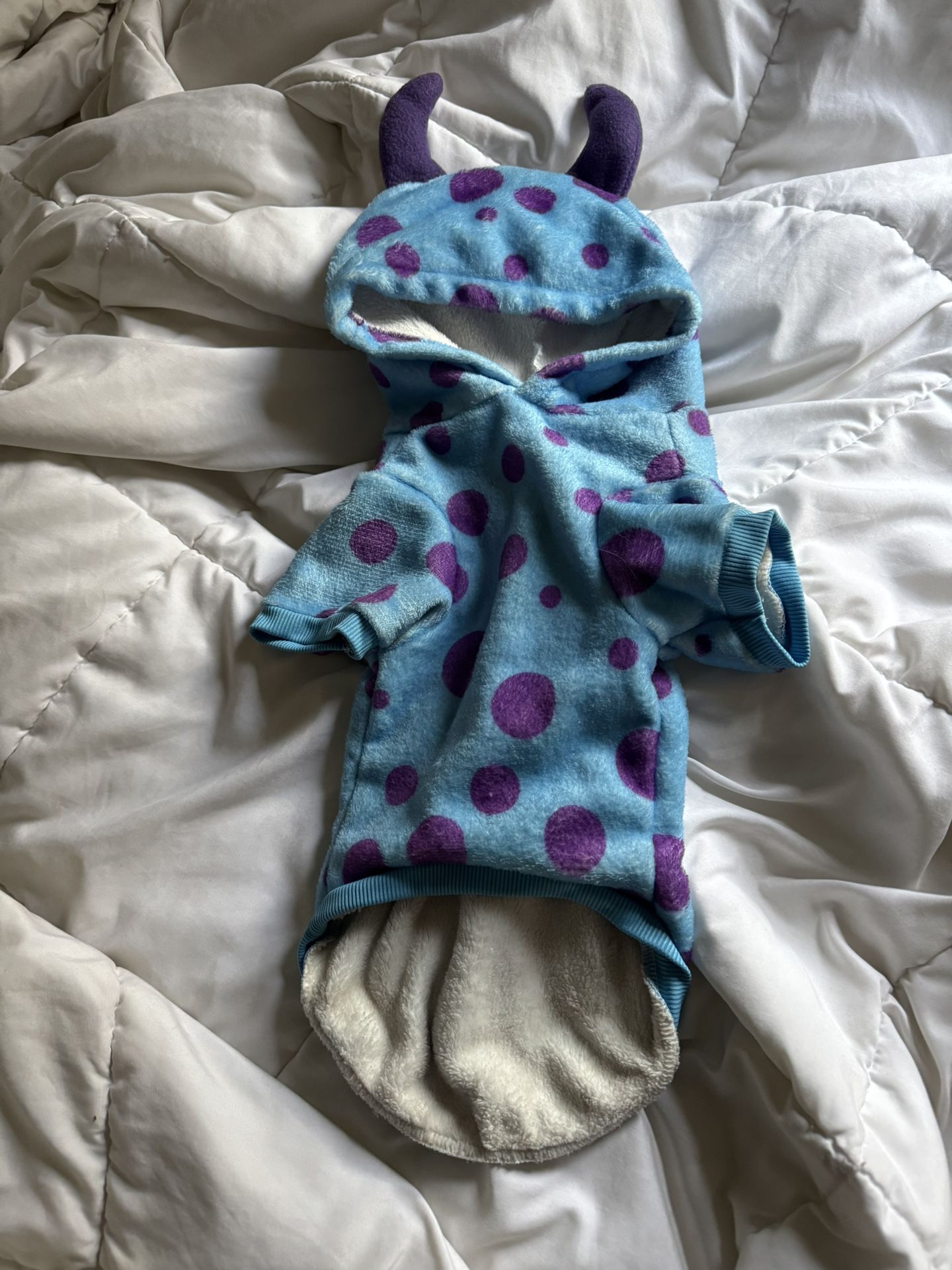 Monster Inc Sullivan Dog Hoodie: Cozy Pet Costume Size L