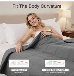 Weighted Blanket For Adults -15 lbs (60"×80")