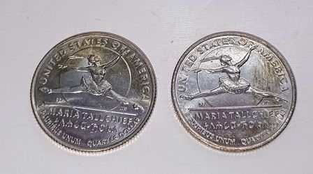 2023 D Maria Tallchief Quarter Dye Error