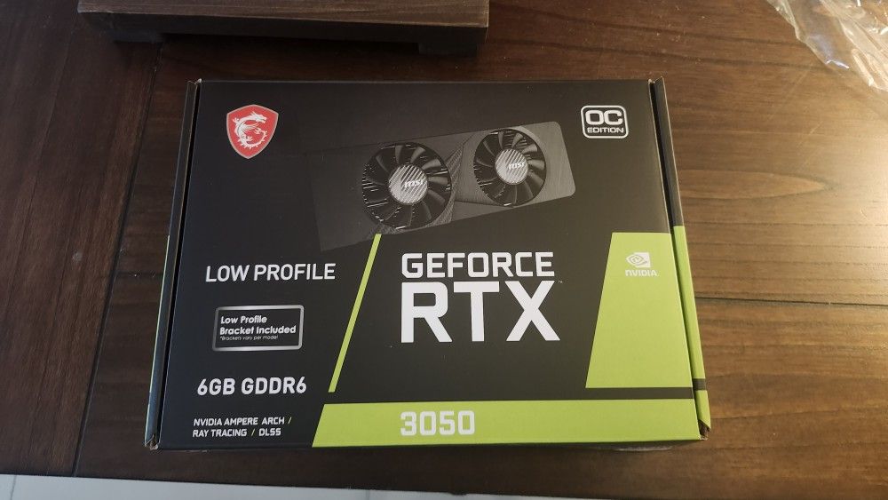 Rtx 3050 6gb. Low Profile Fits Very Small Pc