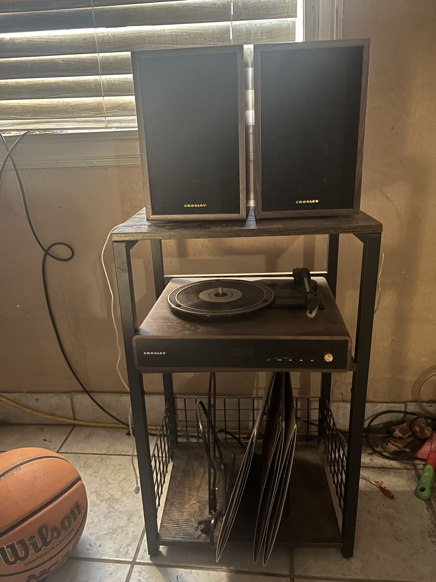 Record Player And Vinyls