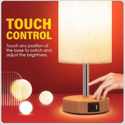 ✨ Bedside Lamp with USB A+C Ports & Touch Control – 3-Way Dimmable! ✨  📍 Pickup Location: S. Durango & 215 near IKEA 💲 Price: Open Box Special – Onl