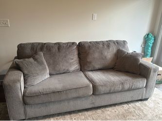 Comfy Grey Sofa in Great Condition | Ashley Furniture Altari Sofa in Alloy