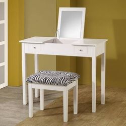 Super Cute Vanity Set With Zebra Print Bench! SALE!