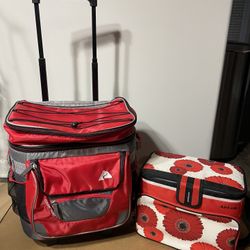 TWO Portable Travel Coolers 