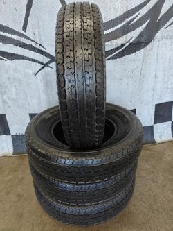 ST 205/75r14 "Nubby New" Power King Tow Max STRII Trailer Load "C" Tires