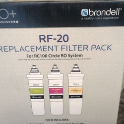 Brondell Rf 20 And Rf 40 Filter Replacements For   H2O+  Ststems