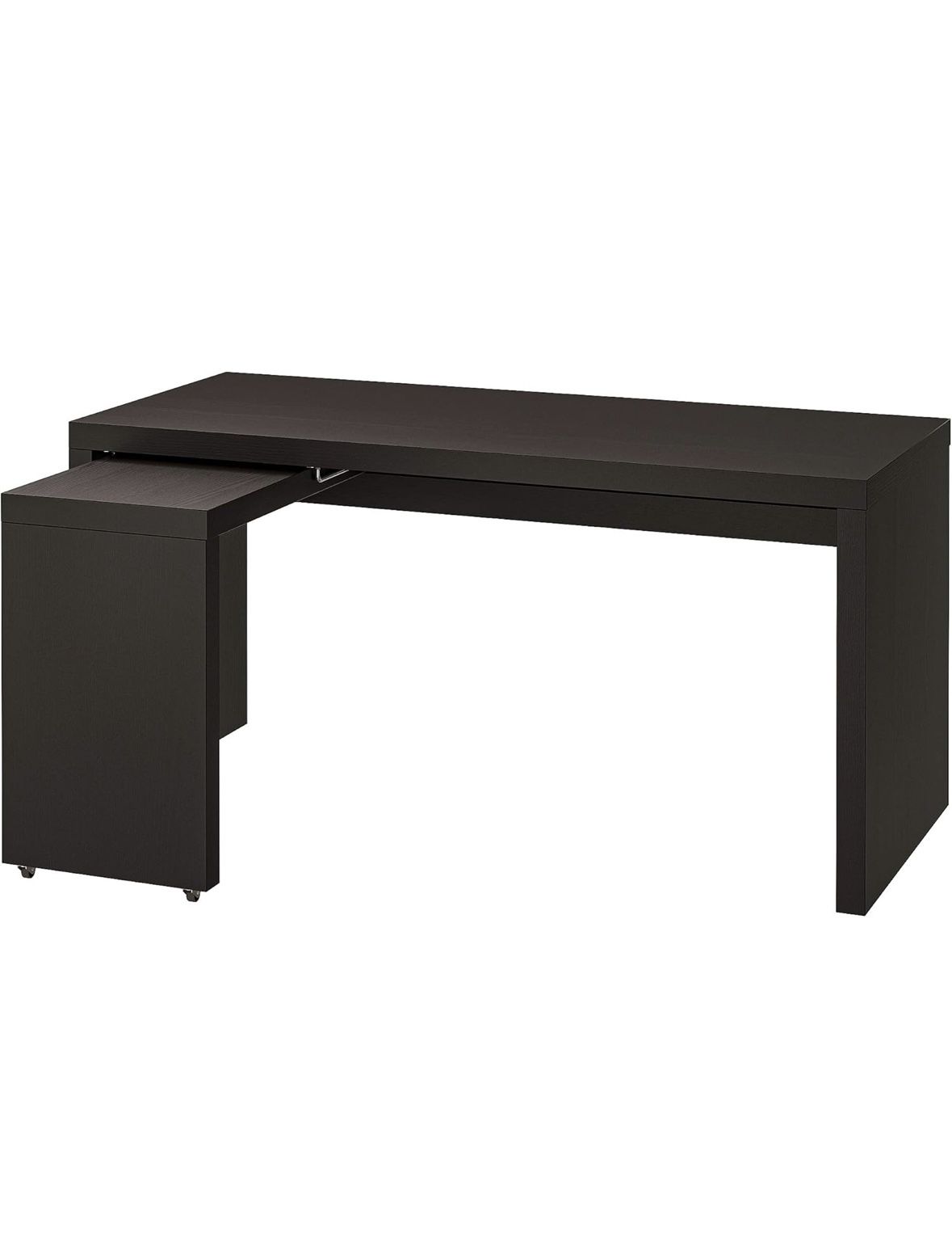 Malm black ikea Desk