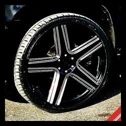 Brand New 24" MSV26 6x139.7 / 6x135 Black Milled Wheels