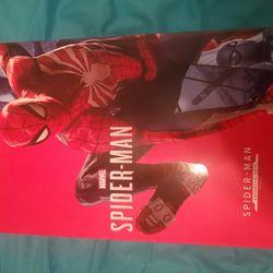 New In Box Is Advanced Battle Suit Spiderman  From Game Made By Hot Toys