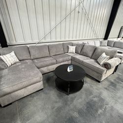 Large Sectional Grey 141” X 97”