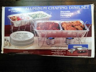 3 pack aluminum chafing set