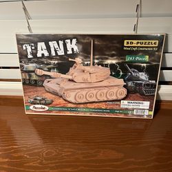 3D Puzzle Tank Wood Craft Construction Kit