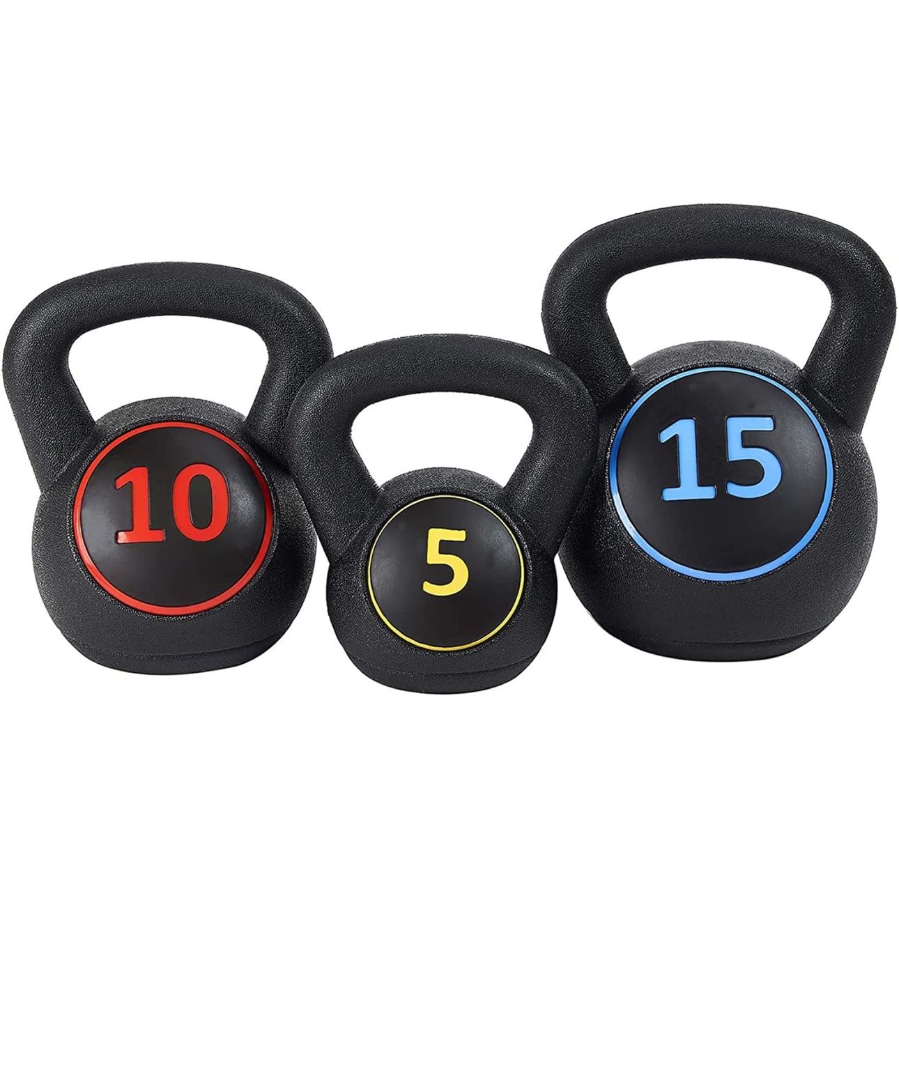 BalanceFrom Wide Grip Kettlebell Exercise Fitness Weight Set, Multiple Sizes