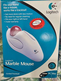 Vintage Logitech marble mouse