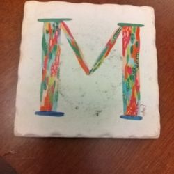 Decorative "M" Coaster/Tile