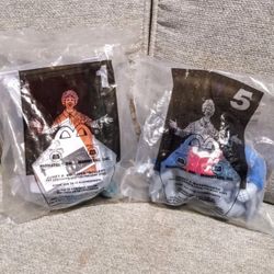 Vintage Sealed 2001 Monsters Inc. #1 SULLEY & #5 HENRY HAPPY MEAL Toys