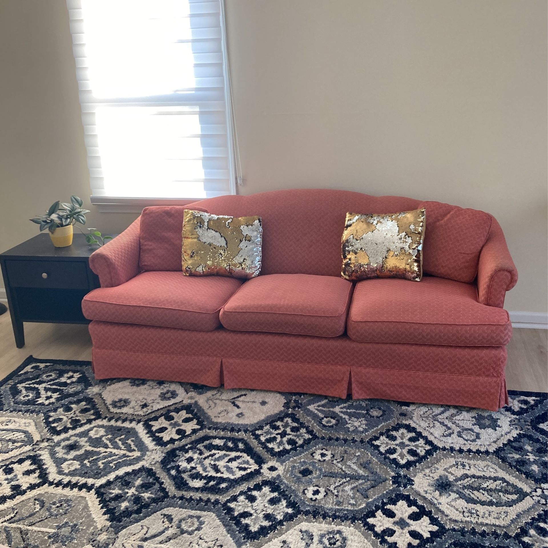 Red/Salmon Couch