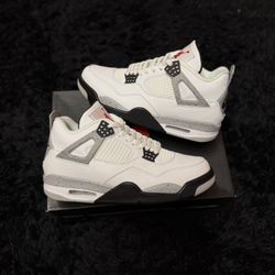 Jordan 4 White Cement 