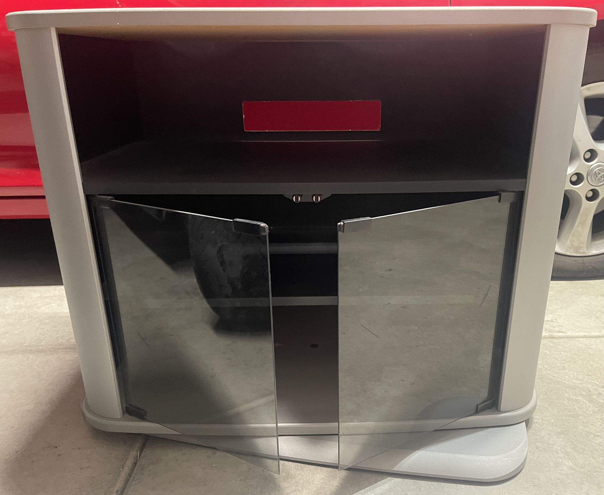 TV - Stereo cabinet with Glass Doors.