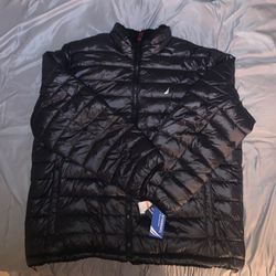 Black Nautica Puffer Jacket 