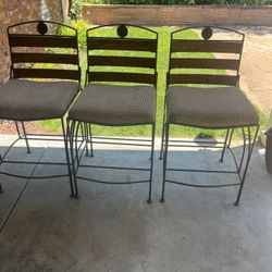 Wrought Iron Bar stools 