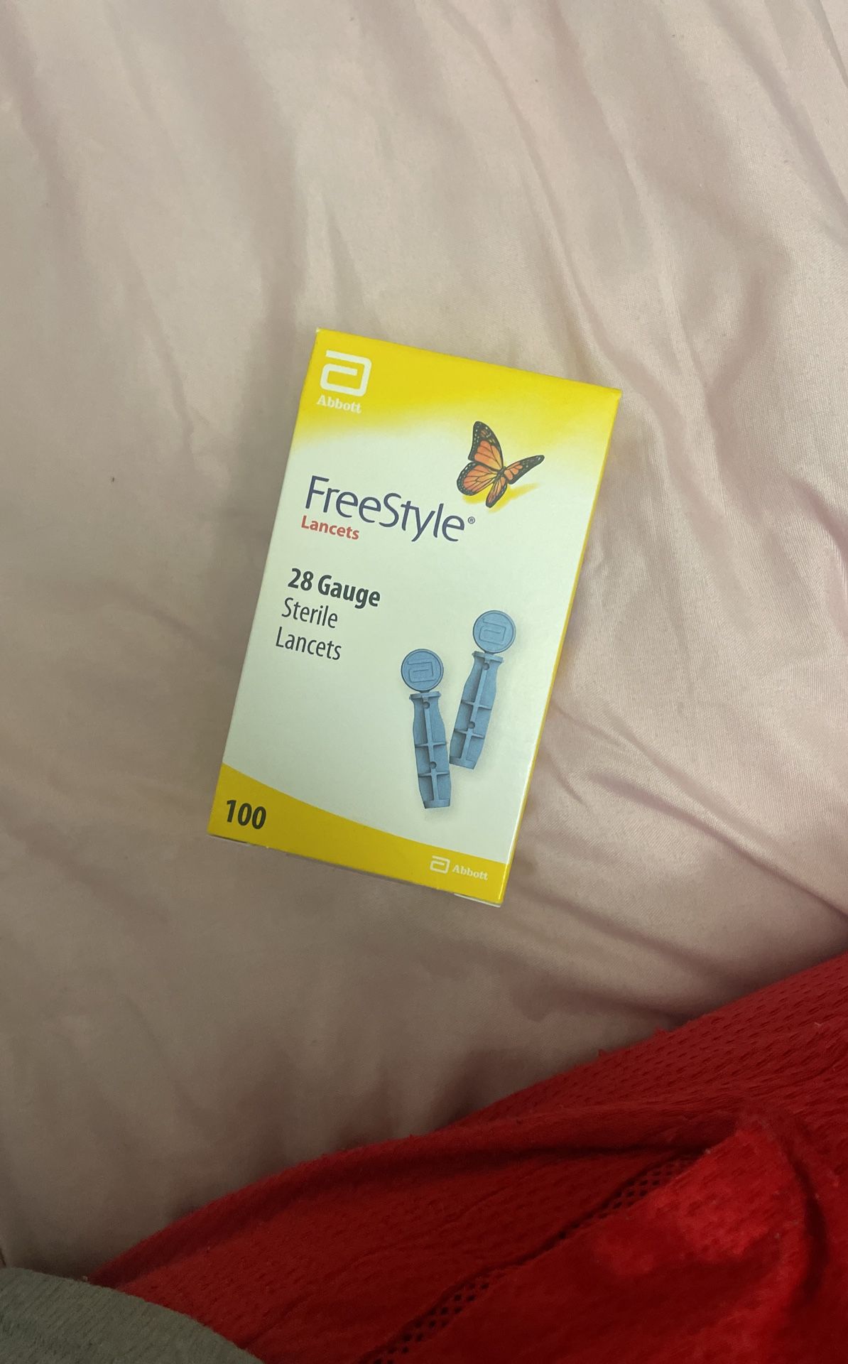 28 gauge sterile lancets