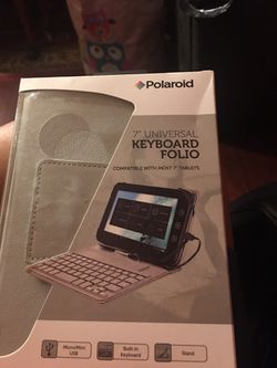 Polaroid 7” universal keyboard folio