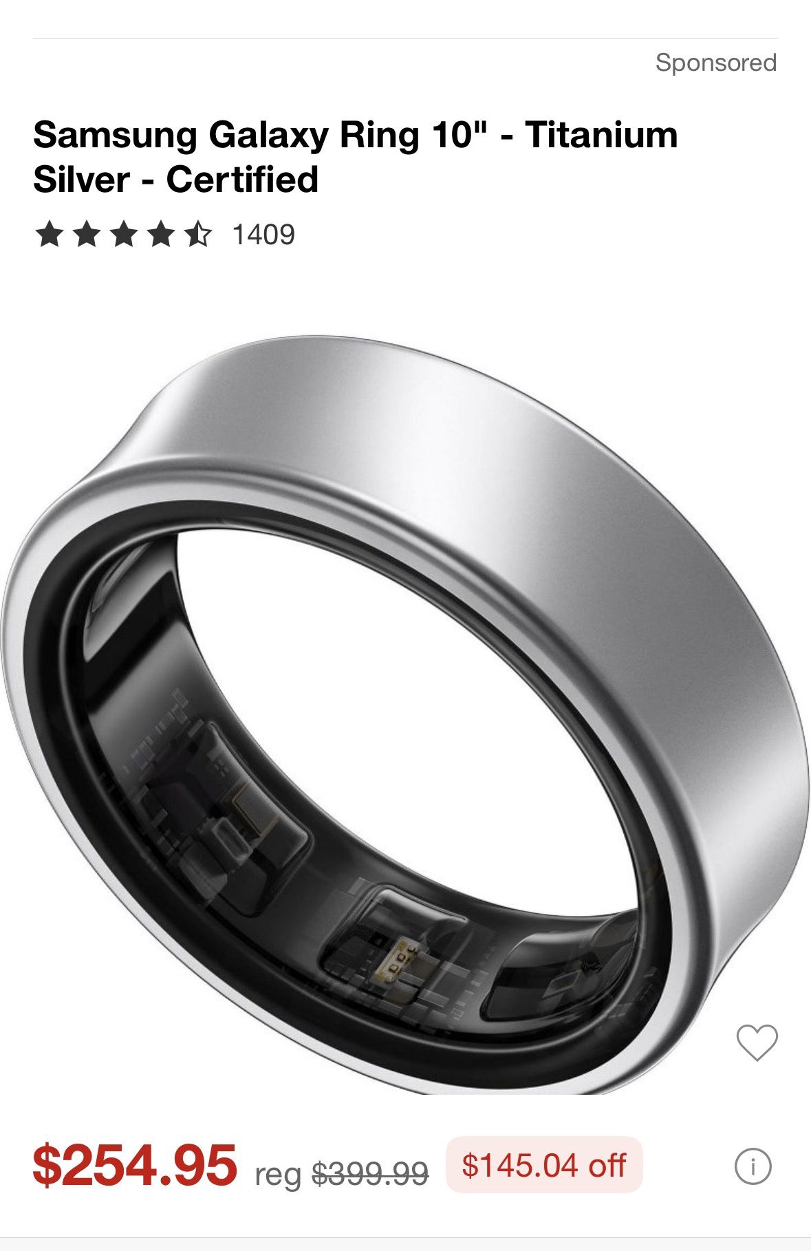 Galaxy Ring Size 10