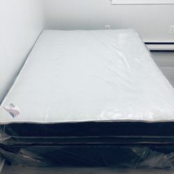 Full size Double sided 9”thick With box spring New! delivery available