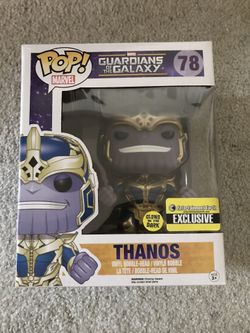 Funko pop exclusive glow in the dark marvel 6 inch thanos