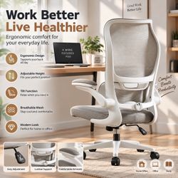 Modern Ergonomic Office Chair – Adjustable Lumbar Support & Breathable Mesh